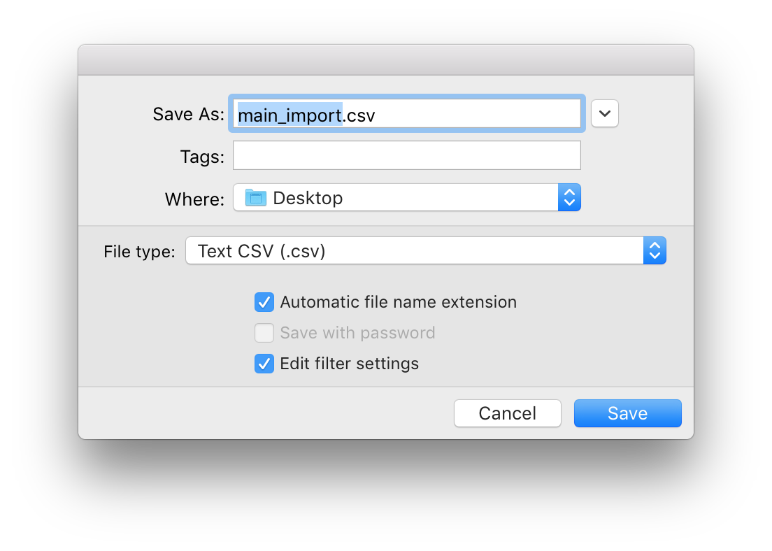 Changing the CSV Delimiter and Enclosure Characters on a Mac